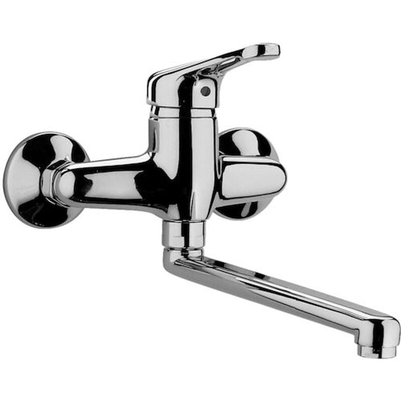 foto del prodotto nettuno rubinetto cucina a parete codice prod nt161cr - paffoni