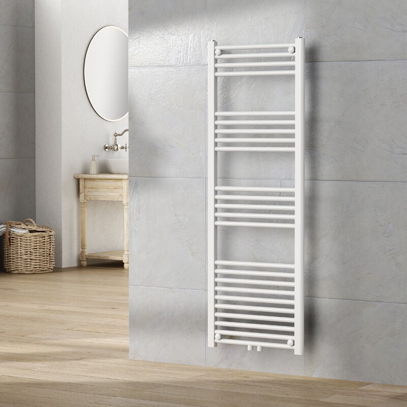 foto del prodotto neu.haus - scaldasalviette da parete voss 140 x 50 cm bianco