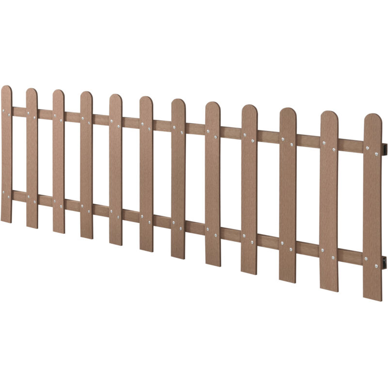 foto del prodotto neu.holz - steccato per giardino recinzione a 12 doghe in wpc 200 x 60 cm - marrone