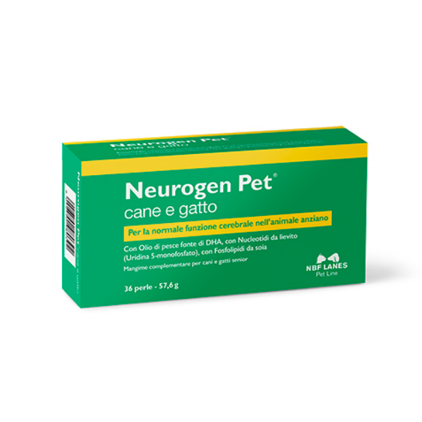 foto del prodotto neurogen pet 1 confezione da 36 perle 1 ordine scegli lo sconto bzr5 bzr20 200 punti fedelt integratori per cani