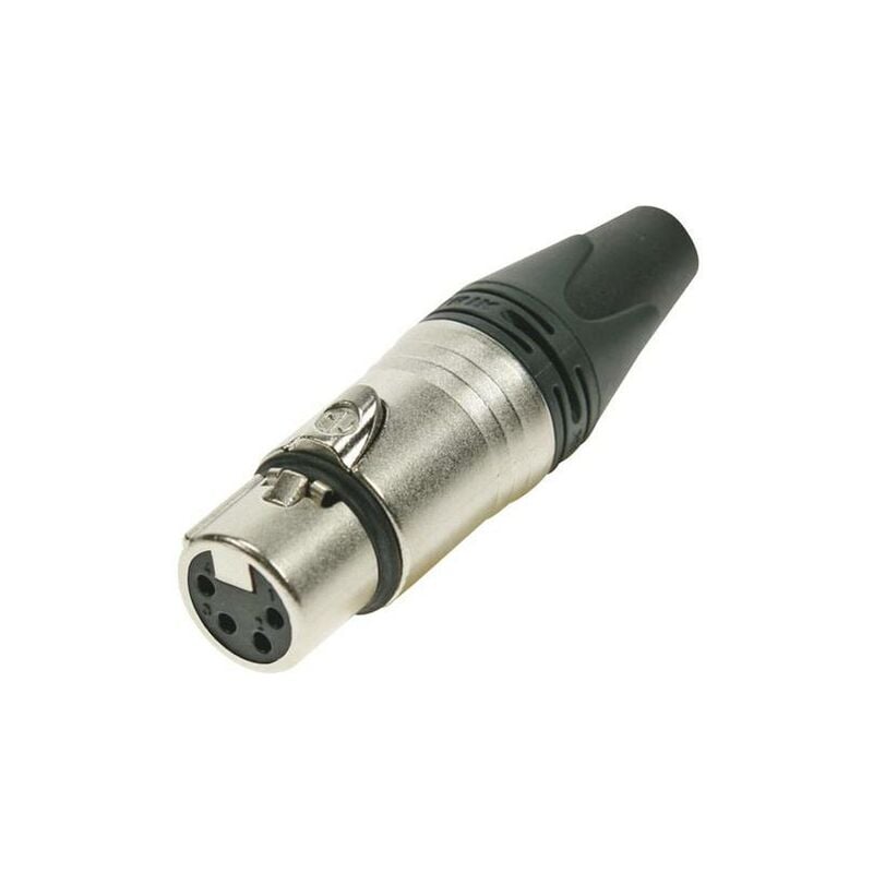 immagine 0 del prodotto neutrik connettore per cavo xlr, 4 pin femmina, argento, nichelato