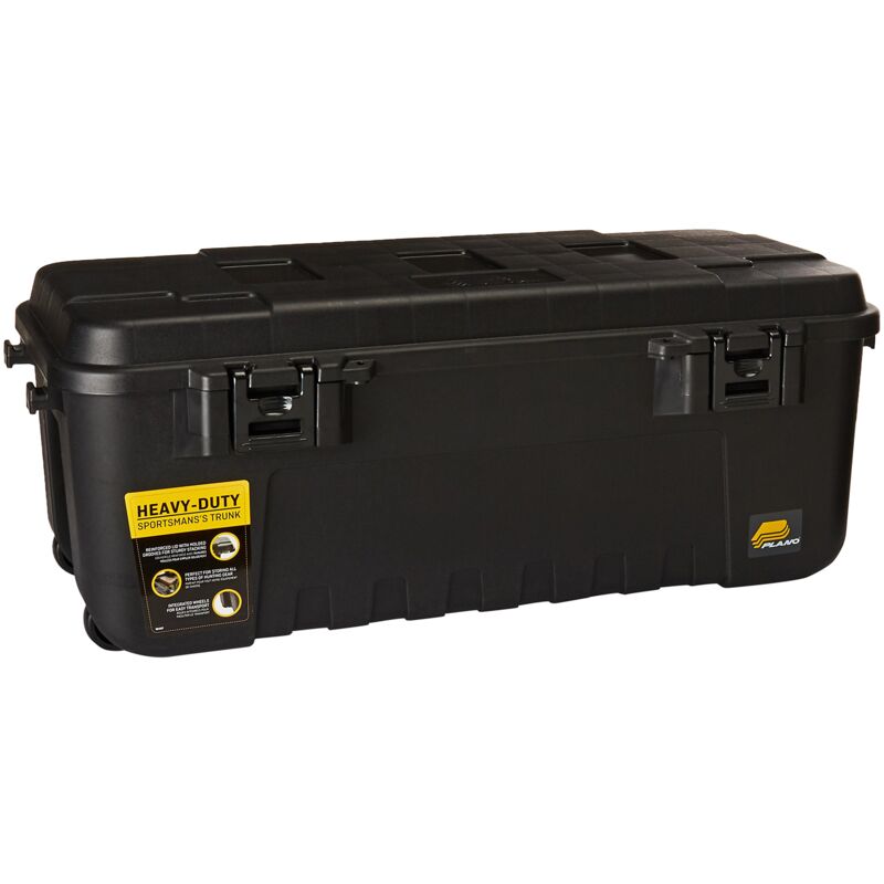 foto del prodotto new heavy duty military storage trunk, black plano