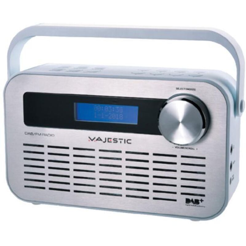 foto del prodotto new majestic dab-843w radio portatile digitale argento