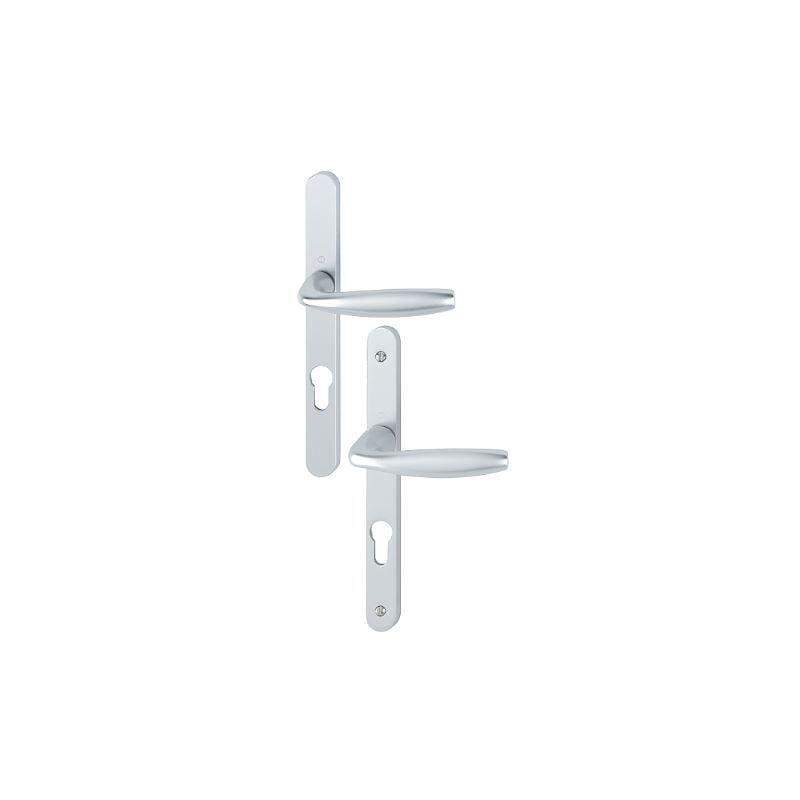 foto del prodotto new york 1810rh 300lmsgl 1810 hoppe argento pz70 set di porte con piastra stretta 3293355