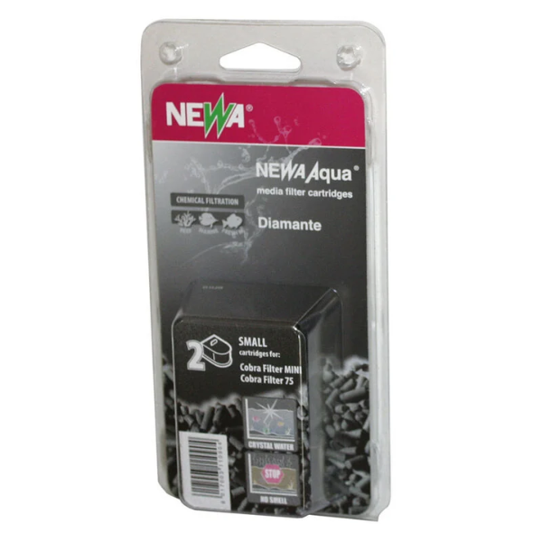 foto del prodotto newa cobra filter per acquari - cf 75 e mini: 2 cartucce carbone diamante small - spedizione gratis da 39€