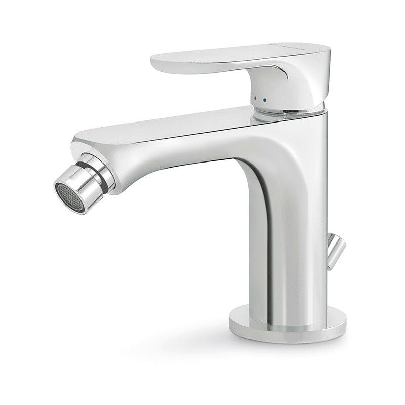 foto del prodotto newform rubinetterie miscelatore bidet alto 122 mm con piletta di scarico 1 1 4 newform linfa ii 69425 cromo