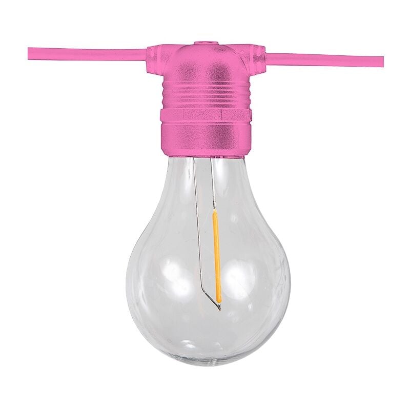 foto del prodotto newgarden allegra luce a stringa per interni ed esterni. 10 lampadine led a luce calda. prodotto in spagna