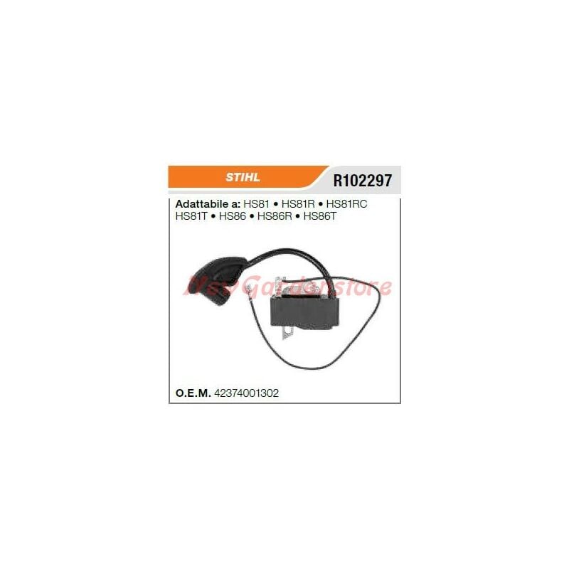 foto del prodotto newgarden bobina di accensione compatibile stihl tagliasiepe hs 81 81r r102297 4237 400 1302