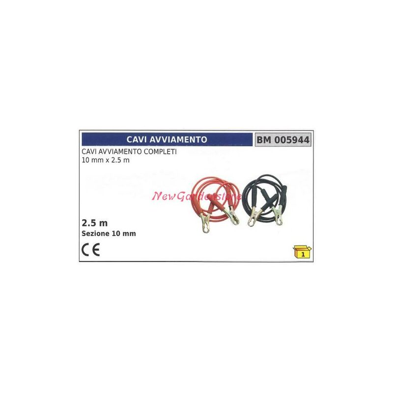 foto del prodotto newgarden cavi avviamento completi 10mm x 2.5m 005944