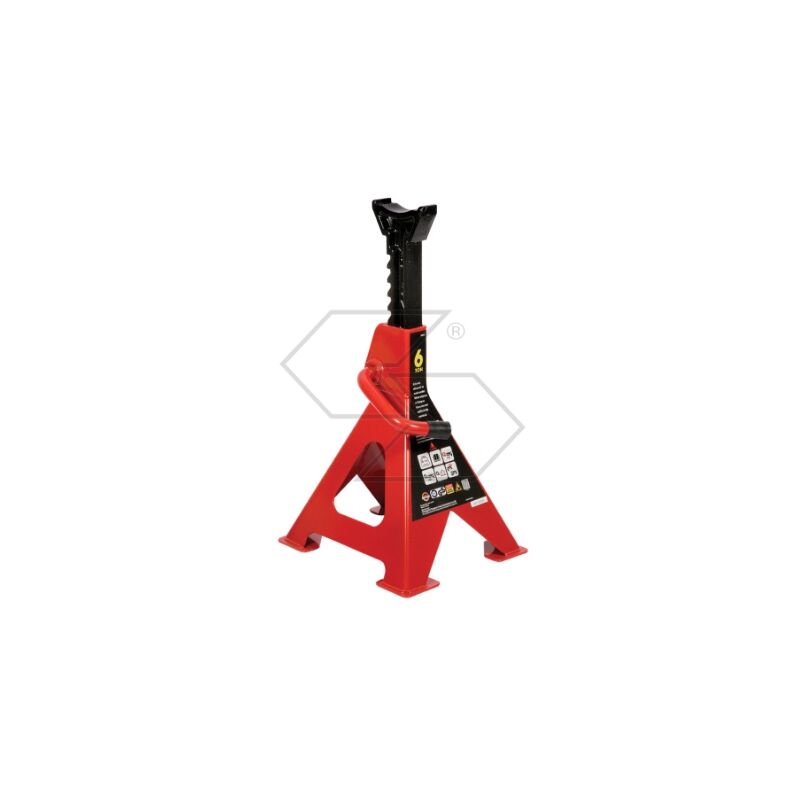 foto del prodotto newgarden coppia cavalletti regolabili portata 6000kg altezza chiuso 390 mm aperto 610mm