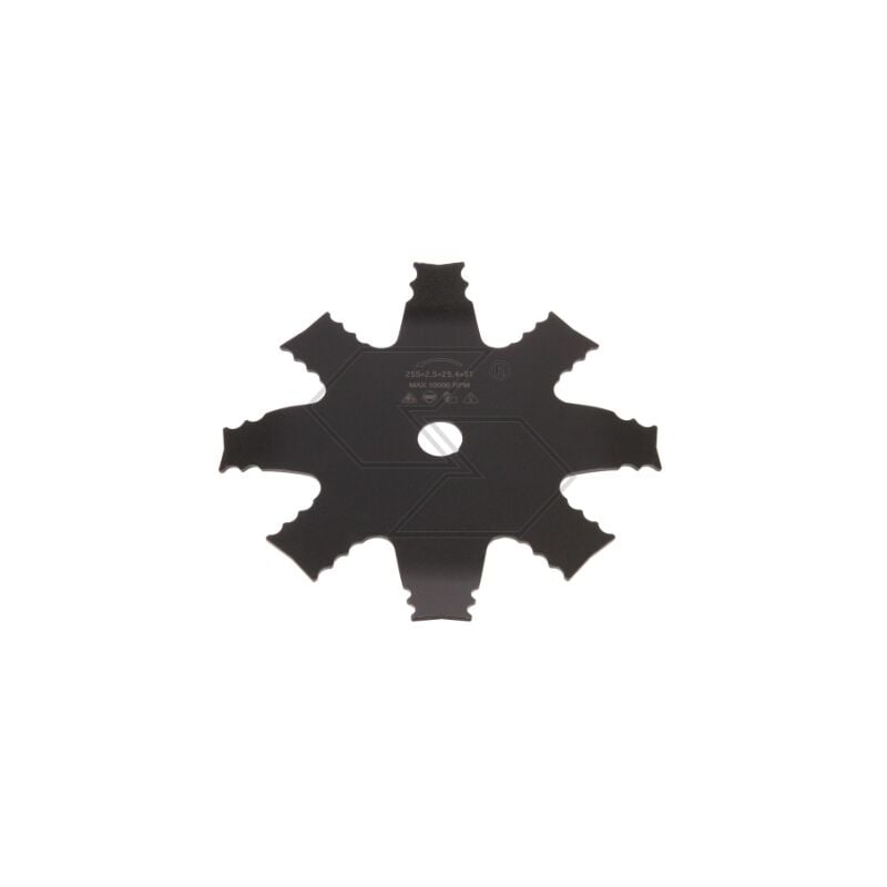 foto del prodotto newgarden disco macinone dentato acciaio decespugliatore 255mm foro 25,4mm spessore 2,8mm