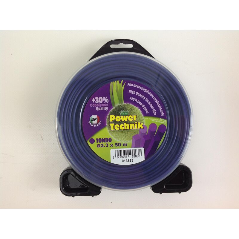 foto del prodotto newgarden filo power technik decespugliatore viola diametro tondo 3,3 mm lunghezza 50 mt