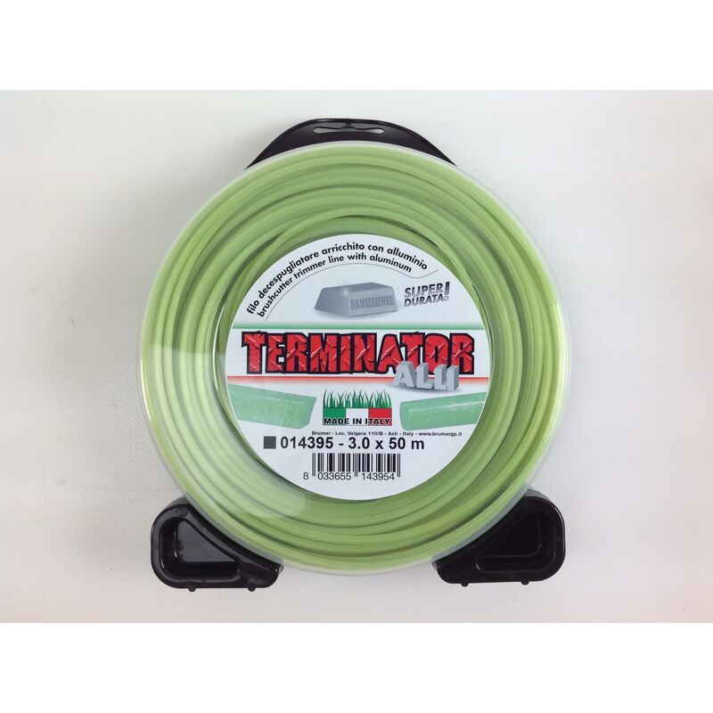 immagine 0 del prodotto newgarden filo terminator decespugliatore verde diametro quadro 3,0 mm lunghezza 50 mt
