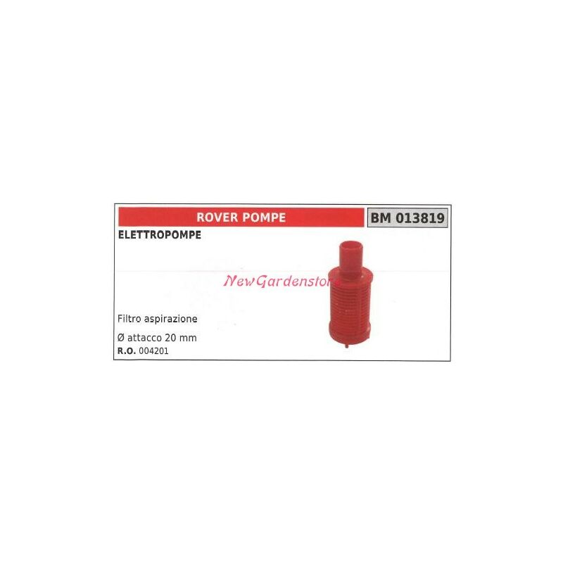 foto del prodotto newgarden filtro aspirazione rover elettropompa 013819
