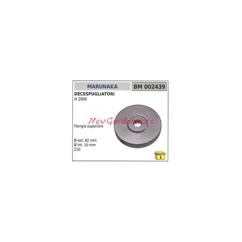 foto del prodotto newgarden flangia superiore coppia conica marunaka decespugliatore h 26w 002439