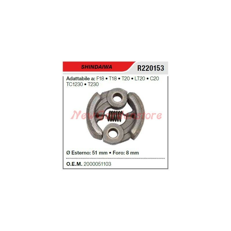 foto del prodotto newgarden frizione shindaiwa decespugliatore f18 t18 t20 lt20 c20 tc1230 t230 r220153
