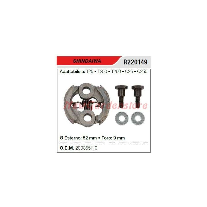 foto del prodotto newgarden frizione shindaiwa decespugliatore t25 t250 t260 c25 c250 r220149