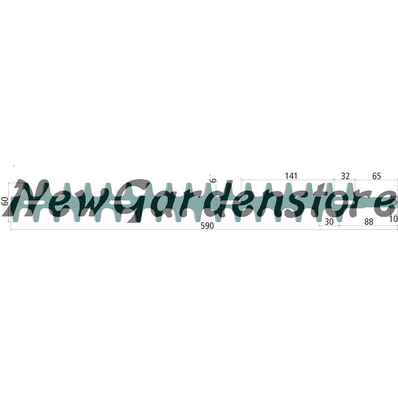 foto del prodotto newgarden lama tagliasiepi bilaterale interna esterna compatibile shindaiwa 13287021