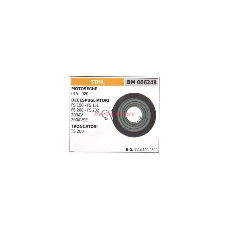 foto del prodotto newgarden molla avviamento stihl decespugliatore fs 150 151 200 202 006248