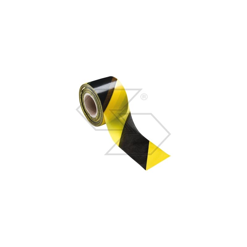 foto del prodotto newgarden nastro segnaletico adesivo giallo nero store 11.5m x 50mm