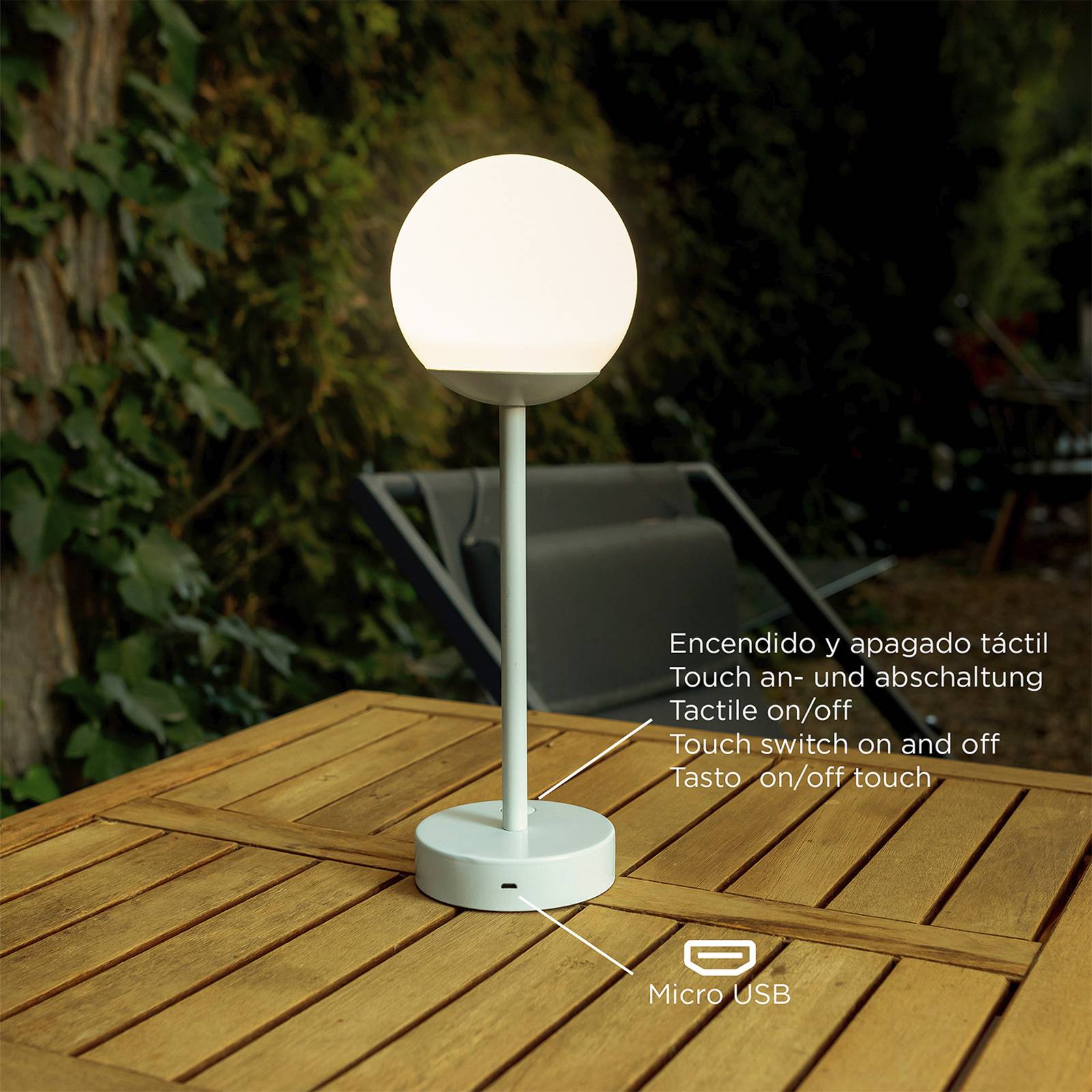 foto del prodotto newgarden norai slim lampada da tavolo led, ottone