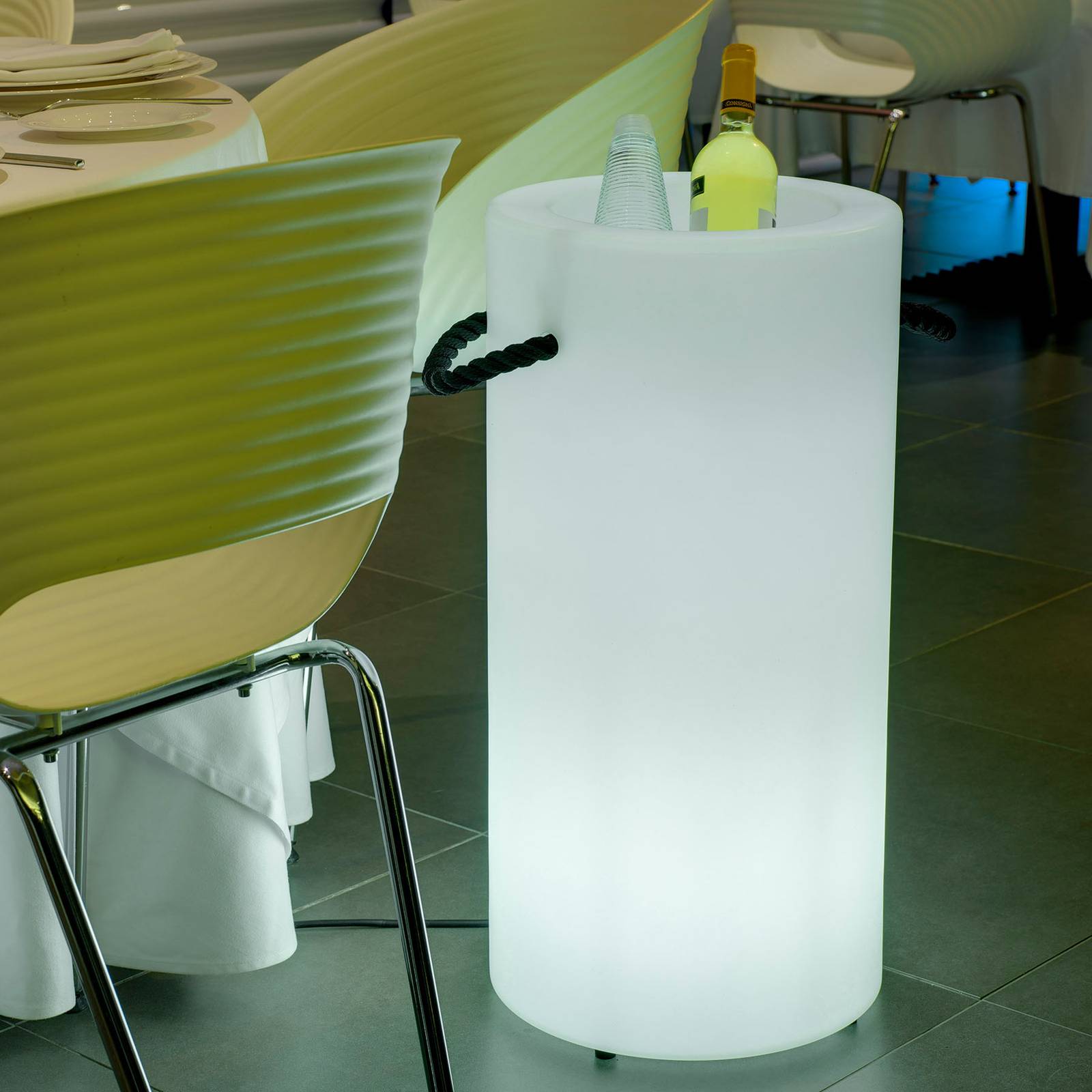 foto del prodotto newgarden palma led raffreddatore per bottiglie solare batteria