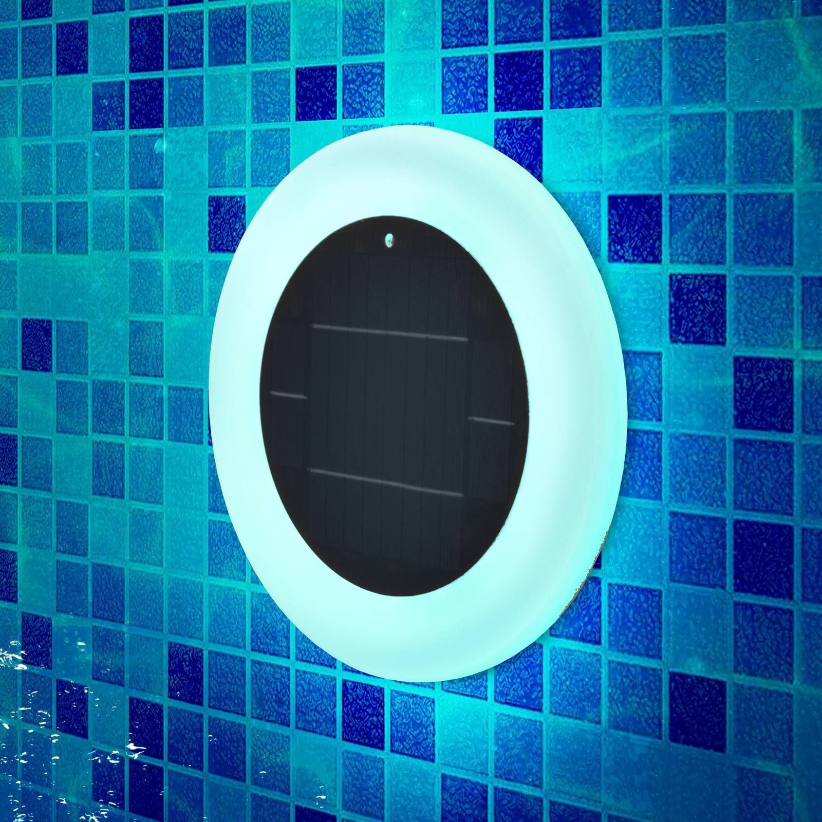 foto del prodotto newgarden papaya lampione a led solare ip68 rgbw