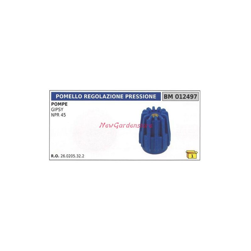 foto del prodotto newgarden pomello regolazione pressione universale pompa bertolini gispy npr 45 012497