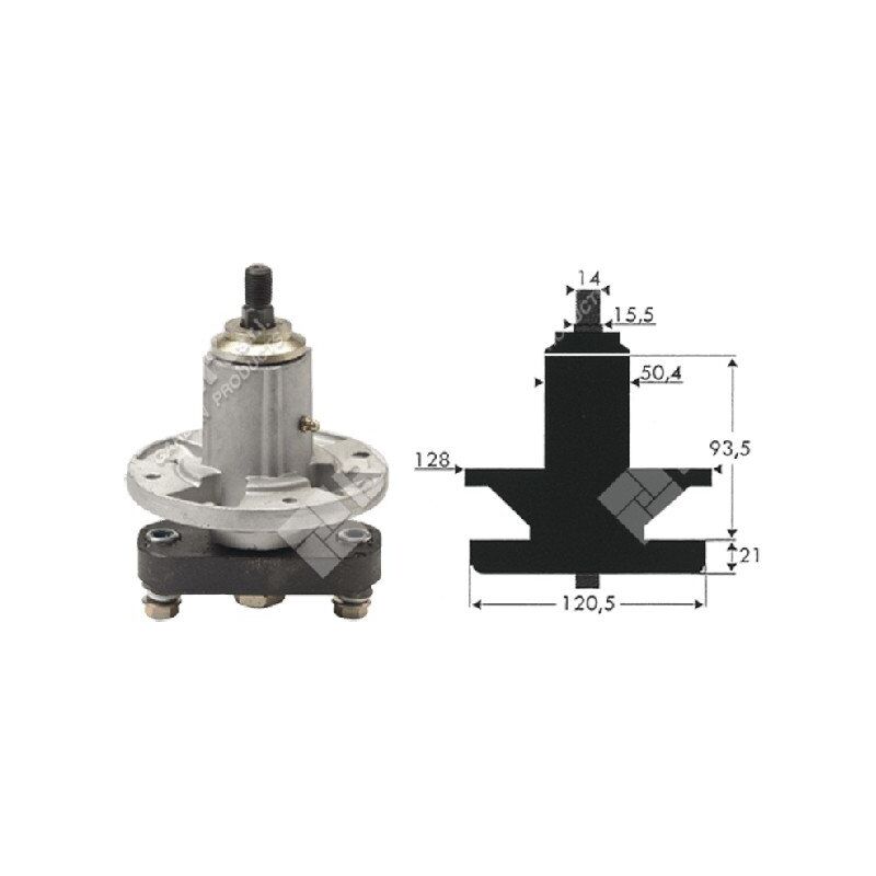 foto del prodotto newgarden portalama altezza 160 mm per trattorini john deere gy20050 gy20785 compatibile 040295
