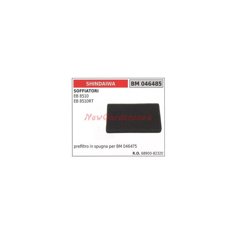 foto del prodotto newgarden prefiltro aria in spugna shindaiwa per soffiatore eb 8510 8510rt 046485