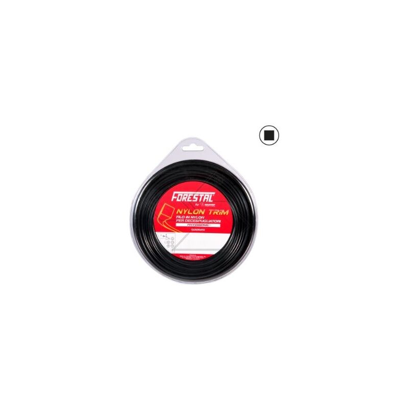 foto del prodotto newgarden valva filo per decespugliatore forestal sezione quadra 2.7 mm lunghezza 57 m