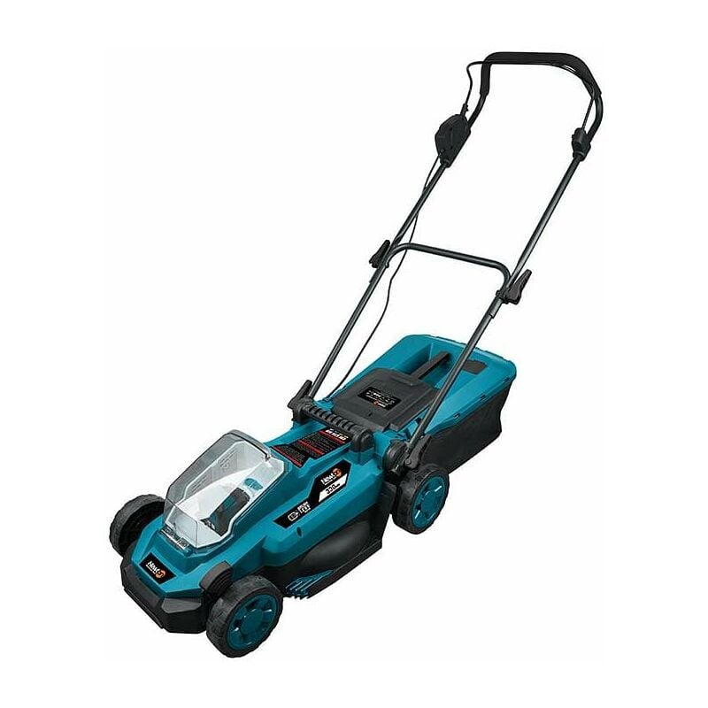 foto del prodotto newton rasaerba a batteria litio 18v, capacita di raccolta 30 lt, solo corpo macchina