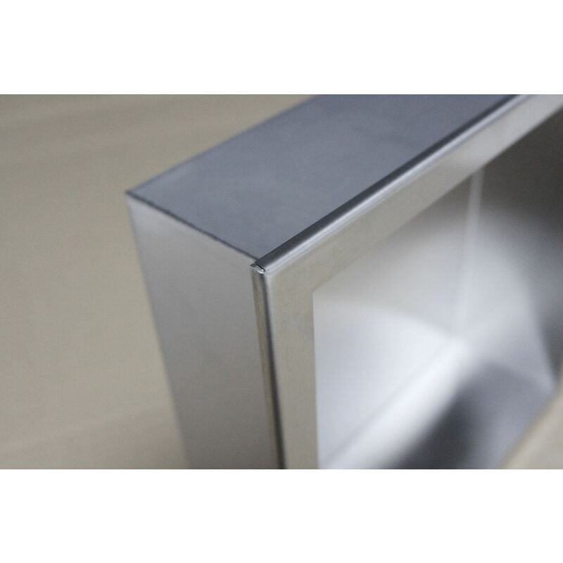 foto del prodotto nicchia da parete bernstein bs156010 15 x 60 x 10 cm colore selezionabile acciaio satinato
