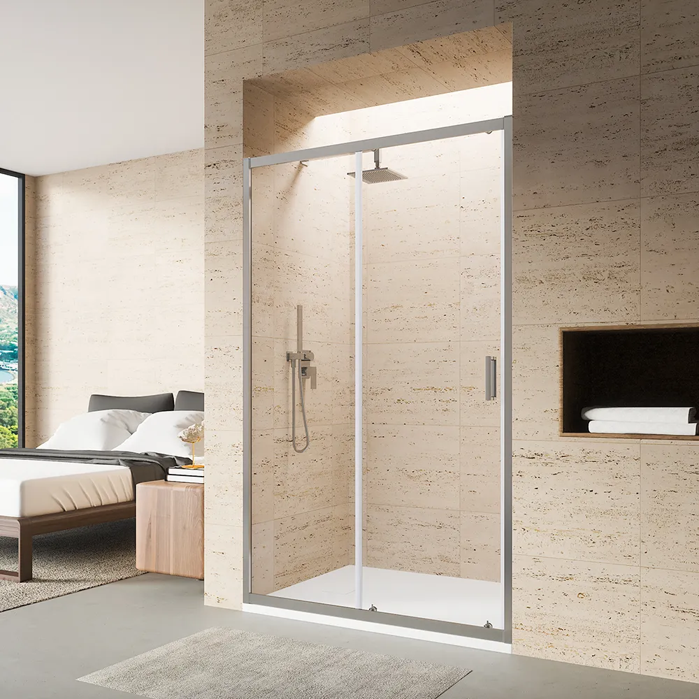 foto del prodotto nicchia doccia 120cm scorrevole vetro 6 mm trasparente h185 tonga