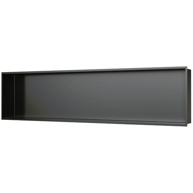 foto del prodotto nicchia per doccia da incasso aurum, acciaio inox 304, 120x28x10cm, gun m tal bross pvd sataurn12128bgm swiss aqua technologies