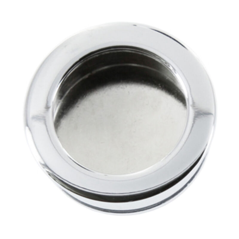 foto del prodotto nicchie tonde x antine scorrimento mm.26 ottone cromo lucido. prezzo per 1 pezzo.