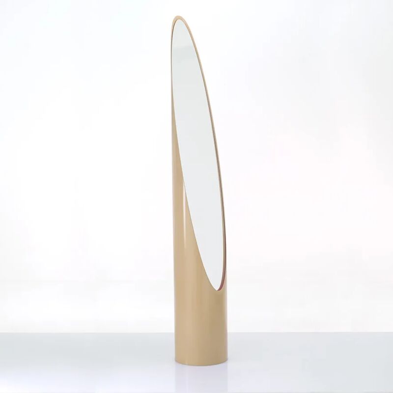 foto del prodotto nice house specchio unghia anni 70 design beige rosato tortora 28.00 x 28.00