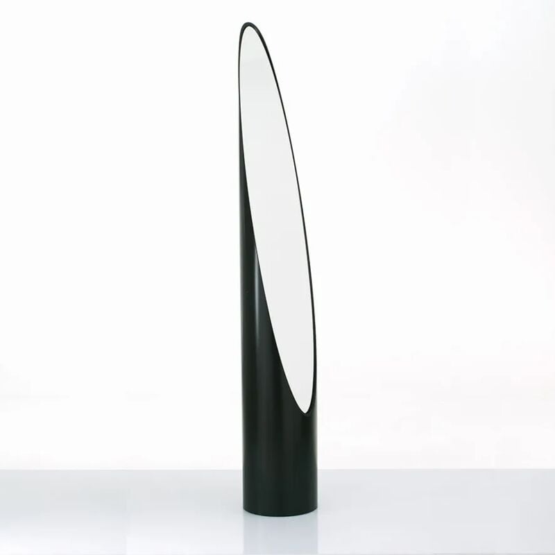 foto del prodotto nice house specchio unghia anni 70 design nero opaco 28.00 x 28.00