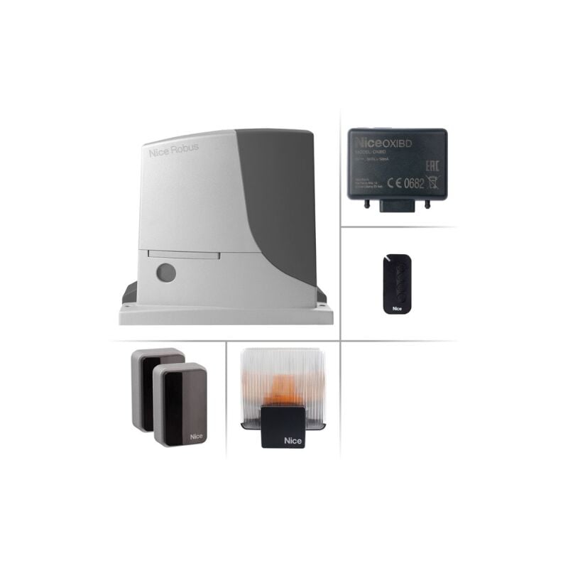 foto del prodotto nice kit robus bd automazione cancello scorrevole 1000kg 24v rb1000bdkce