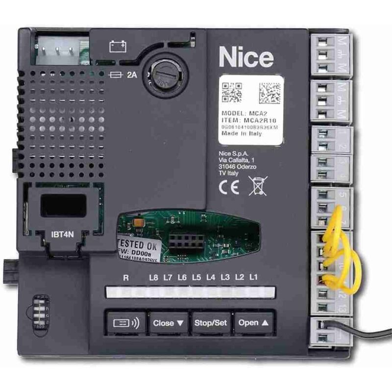 foto del prodotto nice spmca2r10 scheda centrale comando mc424lr10 mc424l mca2 ricambio originale spmca2r10