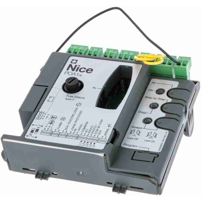 foto del prodotto nice sppoa1 centrale scheda comando quadro motori pop 7024 pp7024 ricambio sppoa1 poa1