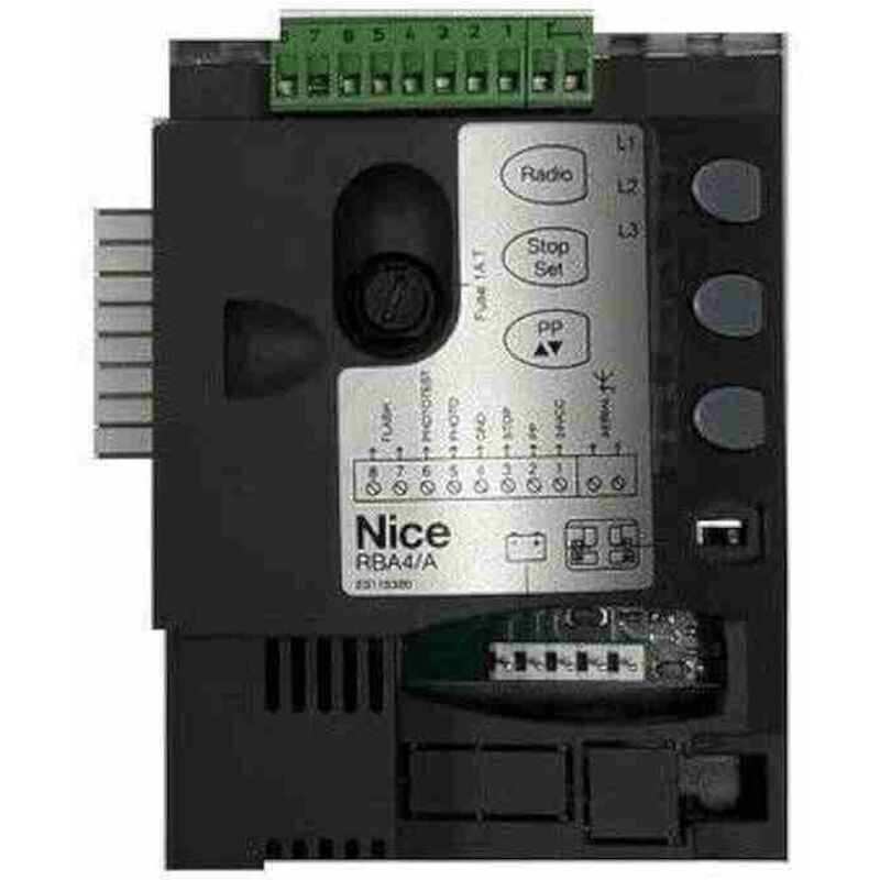 foto del prodotto nice sprba4 centrale scheda quadro comando 24v scorrevole 400 road rba4 ricambio sprba4