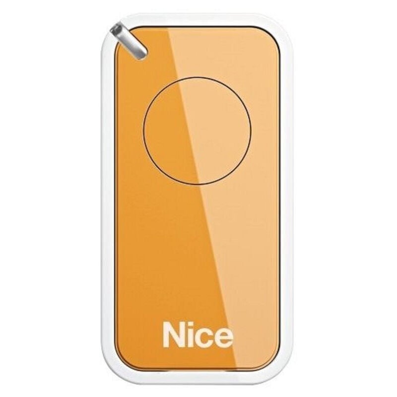 foto del prodotto nice trasmettitore telecomando radiocomando inti 1 canale yellow giallo inti1y