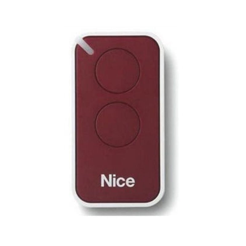foto del prodotto nice trasmettitore telecomando radiocomando inti 2 ch red rosso inti2r originale