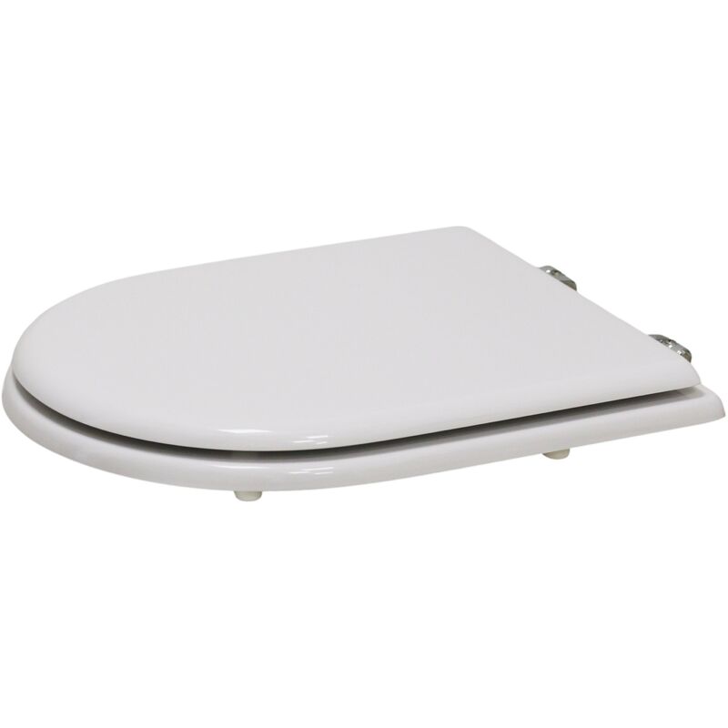 foto del prodotto niclam copri wc in legno rivestito di resina poliestere per vasi alpina dolomite n53 bianco