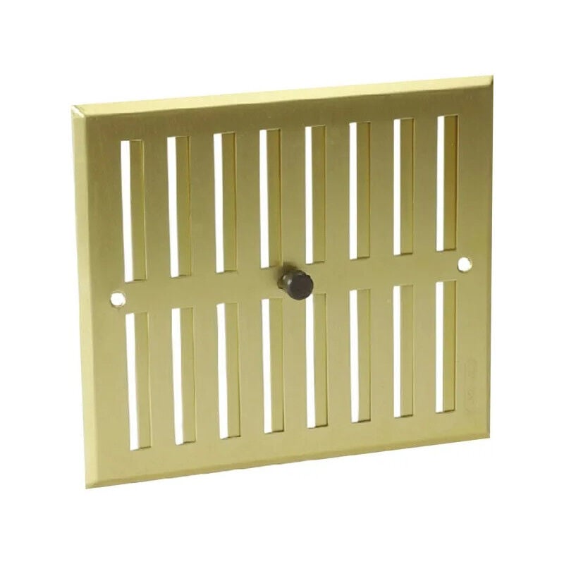foto del prodotto nicoll alluminio anodizzato oro con chiusura rettangolare 17x19