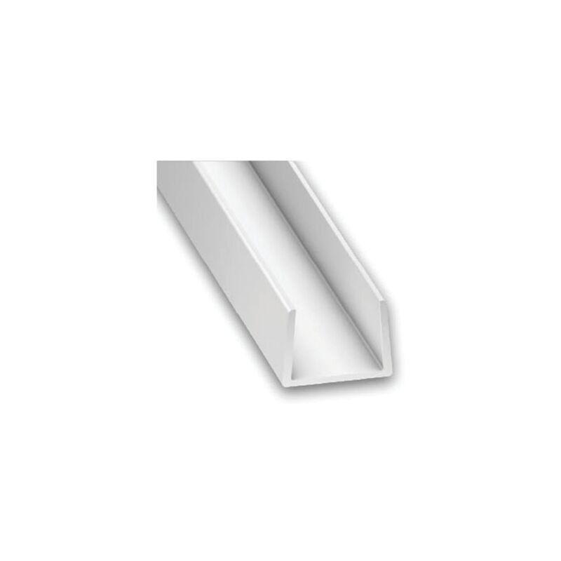 immagine 0 del prodotto nicoll apu2b profilo a u per pannello a fascia bianco l. 2 m apu2b