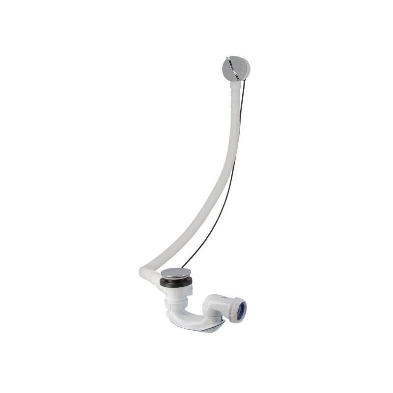 foto del prodotto nicoll easybain piletta per vasca con cavo 108cm, portata 70l min, snodo 360 , per foro 52mm 0203612 