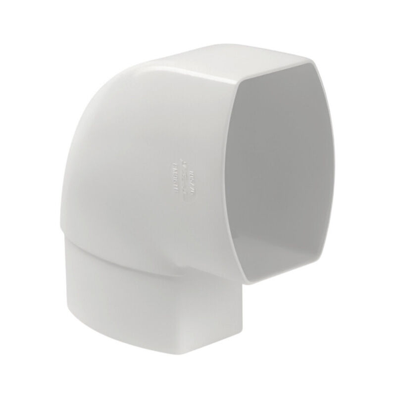 foto del prodotto nicoll gomito maschio femmina ruotabile a 90 del pluviale ovation td107 105x76, bianco