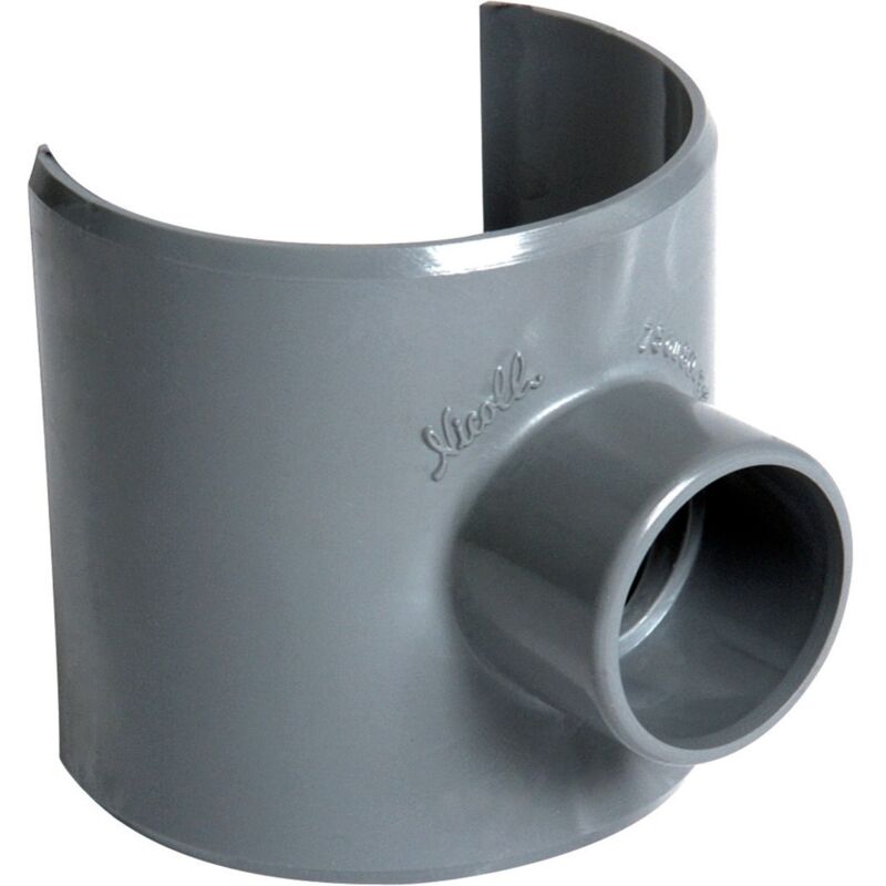 foto del prodotto nicoll sella di collegamento a 90 in pvc maschio femmina. 80x40